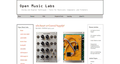 Desktop Screenshot of openmusiclabs.com